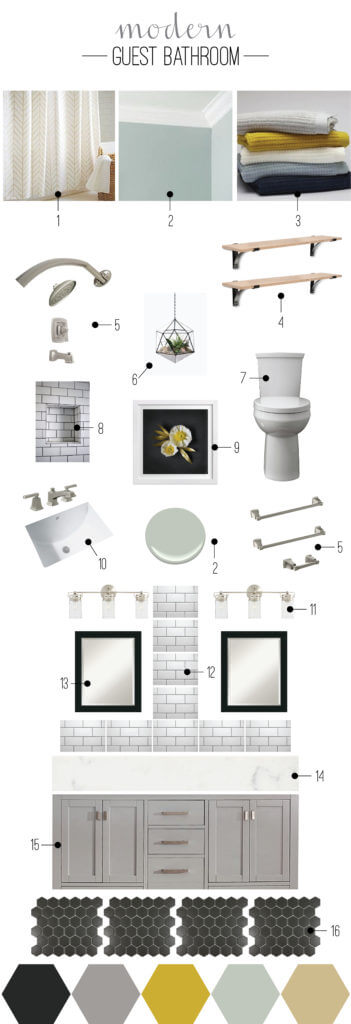 bathroom inspiration board